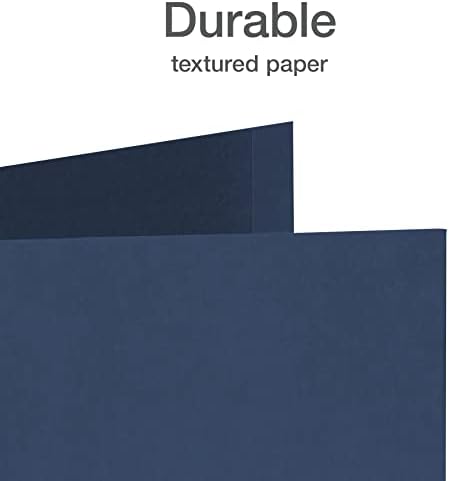 Oxford 2 Pocket Folders, Mega Box of 125, teksturirane papirne fascikle, plava, veličina slova,