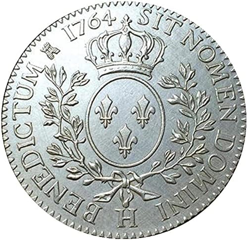 1764 Francuski Novčić Od Čistog Bakra Pozlaćenog Srebra Aktivnost Kovanice Zanati Kolekcija Coin Komemorativni