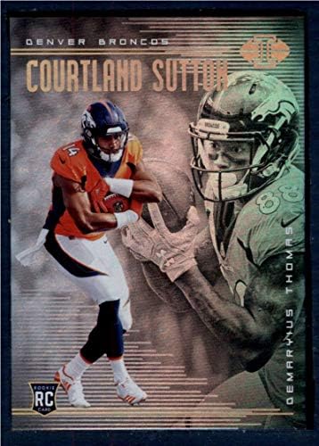 2018 Panini Illusions Fudbal # 6 Courtland Sutton / Demaryius Thomas Denver Broncos Rookie RC Zvanična NFL trgovačka kartica