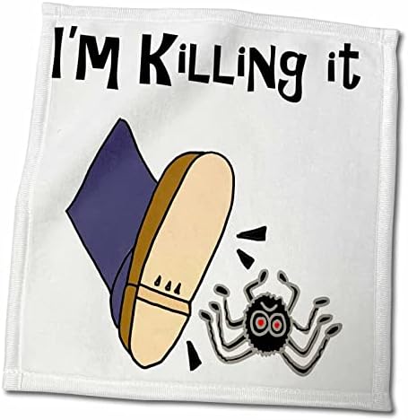 3droze Svi nasmiješi Art Funny - Smiješna cipela STOMPING Spider kaže da je ubijam - ručnike