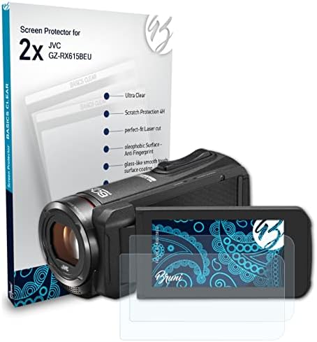 Zaštitnik ekrana BRUNI kompatibilan sa zaštitnim filmom JVC GZ-RX615BEU, kristalno čistim zaštitnim filmom
