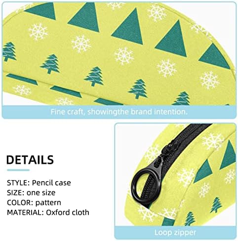 Tbouobt pokloni za muškarce Žene šminke torbe toaletne torbice Male kozmetičke vrećice, zeleni božićni stablo snijeg pahuljica