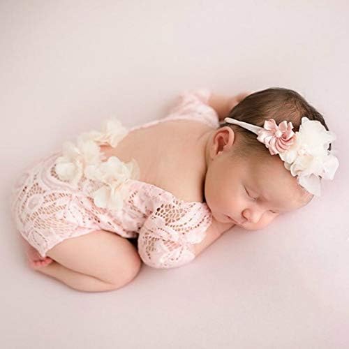 Novorođena fotografija djevojka Outfits baby Photoshoot čipkasti kombinezoni za novorođenčad photo Outfit djevojke slika