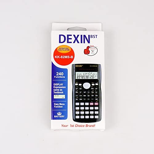 Dexin 2 line Naučni kalkulator [Student & Financial] za upotrebu sa frakcijama / statistikom / hemijom / matematikom / opštim kalkulatorom [Solarni i baterija] Lagani izdržljiv dugotrajni dizajn