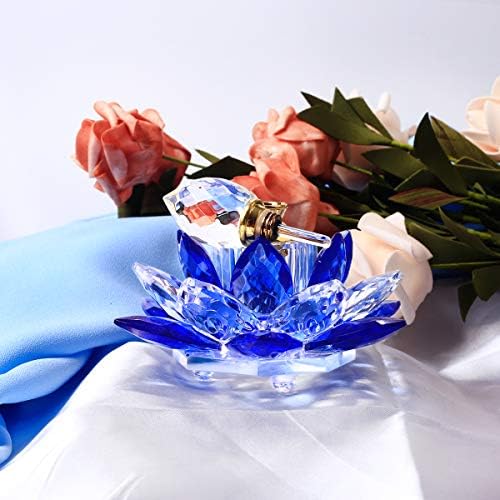 Ywhl Crystal Parfem Boce Empty Lotus Flower figurice Pokloni za žene, Životinje Kolekcija figurice za uređenje doma