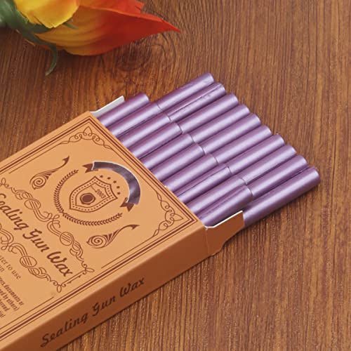 Purple Wax brtvilice, Wasole 20pcs Glue Gun Reddish Purple Wax brtveni štapići perle Odlično
