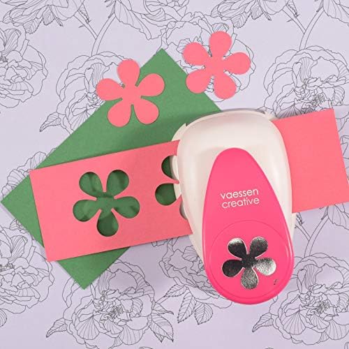 Vaessen Creative Craft Paper Punch XL, Cvijet, za DIY projekte, izrada skratskim i karticom, višebojna,