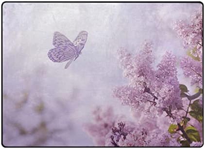 BAXIEJ veliki meki tepisi prelijepi leptir cvijeće rasadnik Playmat prostirka za igru za djecu spavaća soba dnevni