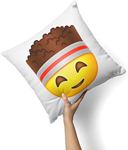 Iirov fitness v3 emoticon emoji - po mjeri ukrasni ukrasni dekor unutarnji ili vanjski bacanje jastuka plus jastuk set za kauč, krevet ili kauč