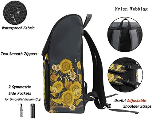 Naanle Casual Daypack College školski ruksak Velike putne planinarske torbe, računarska torba odgovara 15,6 inčnim laptopom