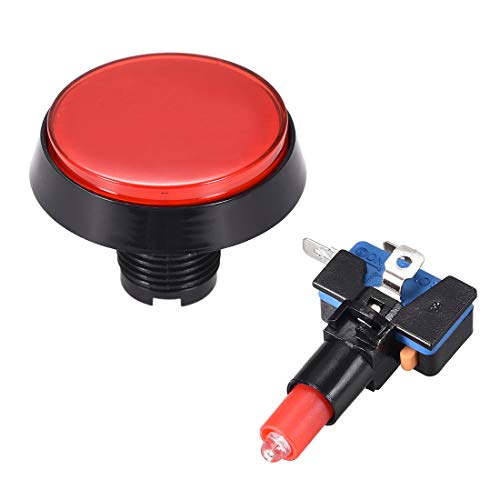 UXCELL Igra Pritisnite tipku 60 mm okrugli 12V LED preklopnik s osvetljenim dugmetom sa mikro prekidačem