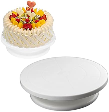 ALREMO HUANGXING - 28cm plastični rotirajući torti gramofon dekoracija stalak za torte Kuhinjski alati za torte