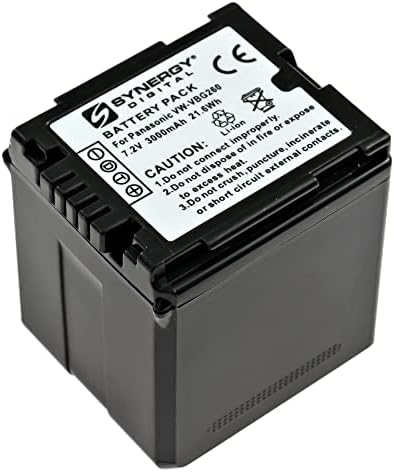 Synergy Digital kamkorder baterije, kompatibilne sa Panasonic VW-VBG260, VWVBG260 kamkorder baterije, set od 2