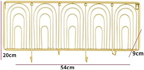 Knokr nosač za odjeću, Zlatni zidni vješalica, kreativni vješalica za papir sa zlatnim isječkom balkon ukrasni vješalica