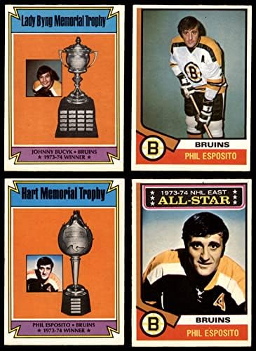 1974-75 O-pee-chee Boston Bruins u blizini tima za timu Boston Bruins Ex / MT Bruins