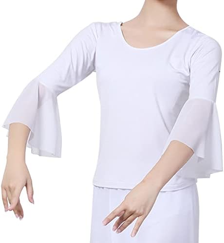 Jelory Dance Top za ženska plesna košulja za plesnog košulja Yoga balet ples kostim Gym Workout majica