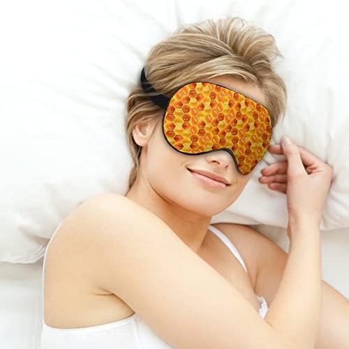 Sažetak apstraktno umjetno spavanje maske za prikrivanje očiju zatamnjenje s podesivim noćnim kaišem za