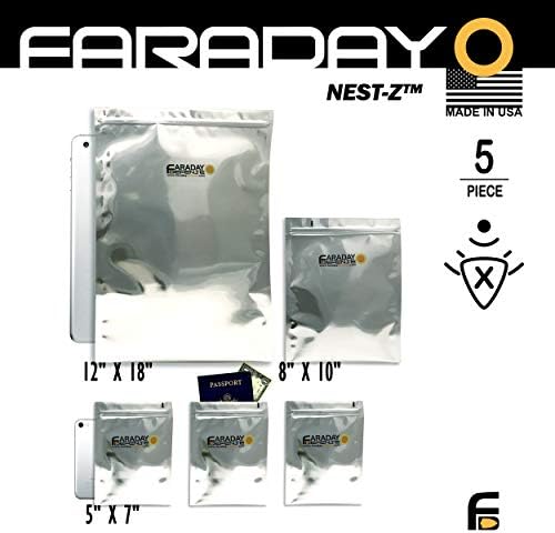 Faraday odbrana 5kom Kit Nest-Z Faraday torba EMP / Solar-Flare Prepper Ultra Thick - vojni