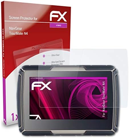 atFoliX zaštitni Film od plastičnog stakla kompatibilan sa Navgear Tourmate N4 zaštitom od stakla, 9h Hybrid-Glass