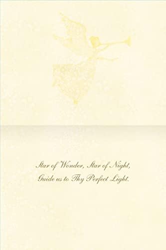 LANG Zlatni anđeo, klasične božićne čestitke, umjetnička djela Susan Winget - 12 karata, 13 koverti - 4,5x