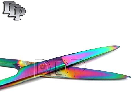 DDP Multi Titanium Color Rainbow Škare irisa 4,5 Ravni nehrđajući čelik
