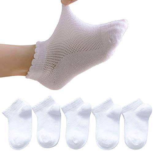 Loching 5 paketa za djevojčice dječake mrežaste tanke čarape pamuk niski rez za djecu mališane ne pokazuju čarape