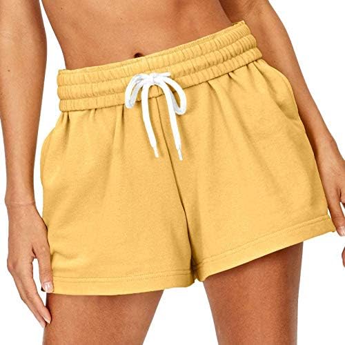 Ženske kratke hlače Ležerne prilike ljetne vuče udobne sportske kratke hlače Elastične visoke struke čvrste hlače sa džepovima