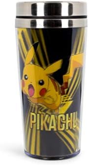 Pokemon Lenticular Pikachu 16oz Izolirana putovanja za kavu Tumbler sa metalnim poklopcem za punjenje i
