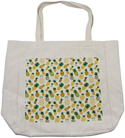 Ambesonne torba za kupovinu hrane, voće u stilu crtanog filma pojednostavljeno ručno izvučeni