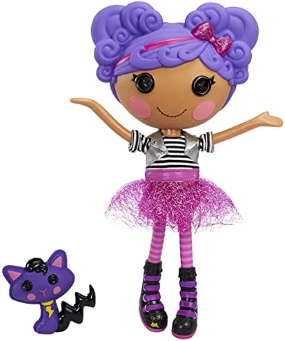 Lalaloopsy Doll-Storm E. Sky I Cool Cat, 13 Rocker muzičar Doll sa ljubičastom kosom, roze