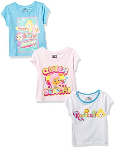 Bubble Guppies Djevojke ' Mali Rukav T-Shirt Paket 3 Paket Tees