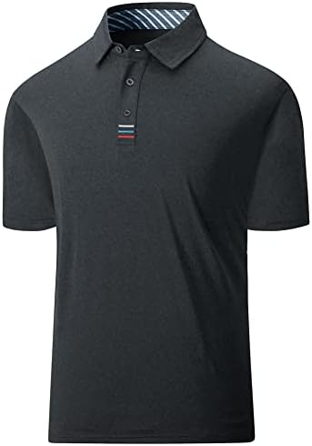 V Valanch Muške polo majice kratki rukav performanse vlage Wicking Golf majica Regular Fit Polo