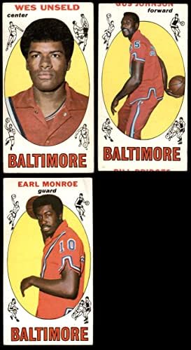 1969-70 TOPPS Baltimore Bullets Team Set Baltimore Bullets Dobar meci