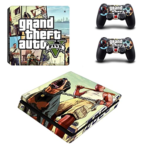 Za PS4 normalne igre Grand GTA Theft i auto PS4 ili PS5 skin naljepnica za PlayStation 4 ili 5 konzolu i kontrolere naljepnica Vinyl DUC-5848