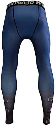 Cosfunmax Muška Super-heroj kompresijska Sportska fitnes majica 3D Print Brzosušeća teretana koja uništava osnovni sloj