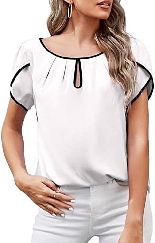 Žene Jesen Ljeto Basic bluza Meka COMFY 2023 Odjeća kratkih rukava Crew Crt Lounge Bluza majica za djevojke