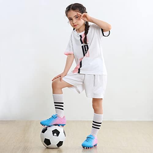 Broomanska dječja čvrsta prizemna fudbalska crtena dječaka Djevojke Atletičke nogometne cipele na otvorenom