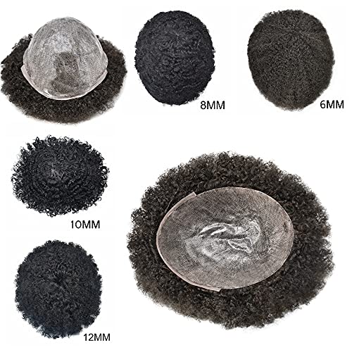 SINGA HAIR & nbsp;Afro Toupee for Black Men Full Poly Skin PU Injection Afro Wave human Hair Replacement System