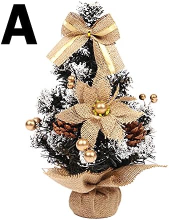 Umjetno božićno stablo minijaturno božićno drvce sa visećim ukrasima Božićni ukrasi ukrasi