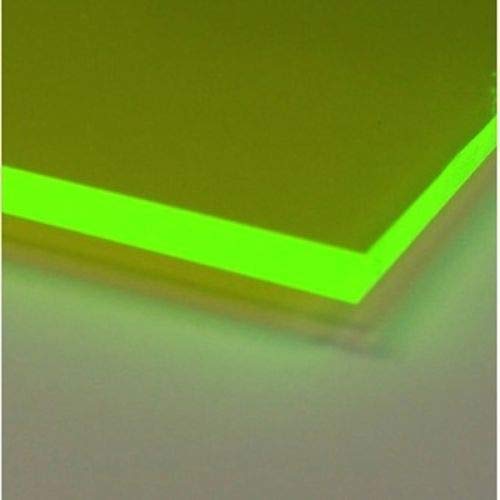 1/8 zeleni Neonski fluorescentni akrilni pleksiglas 12 x 12 liveni AZM debljine 3 mm