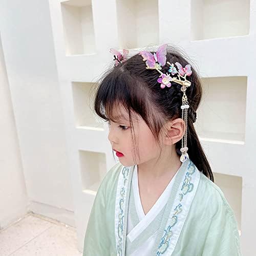 Houchu Kineska stila Headwear Cute Hanfu Klip za kosu Drevni stil Hairpin Tassel Hair štapovi za kosu