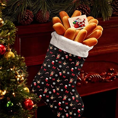 WXBDD Božićne snježne pahuljice Božićne čarape Novogodišnje poklon bombonske torbe Božićni ukrasi za kućni