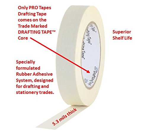 Protapes Pro Sacting Flatback Paper Industrial Grade Masking traka za maskiranje, dužina 60