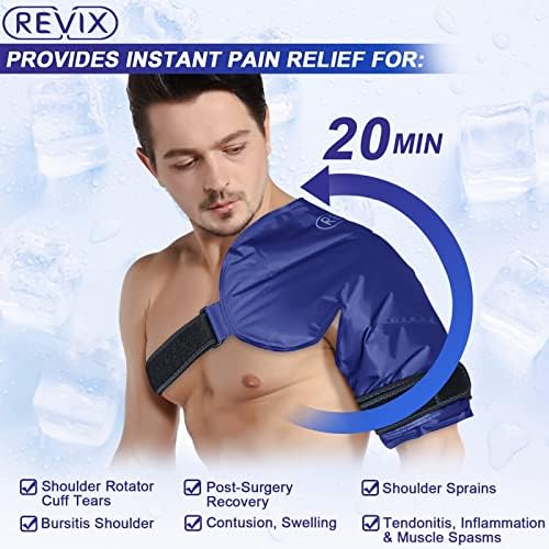 REVIX XL Paket leda za ramena za Rotatornu manžetnu i paket leda za puna leđa za višekratnu upotrebu