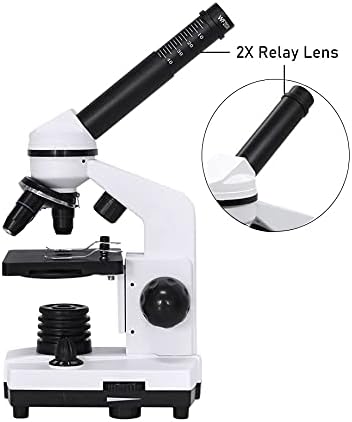 SDGH profesionalni biološki mikroskop spoj LED Monokularni Studentski mikroskop Adapter za biološko istraživanje pametnog telefona 40X-1600X