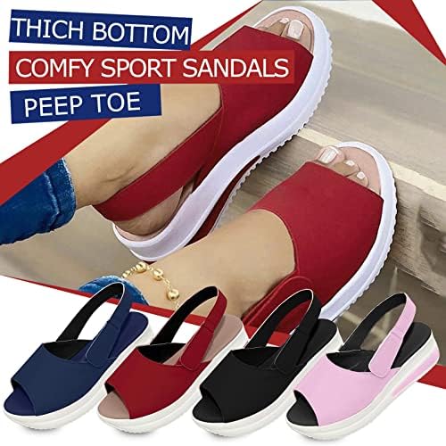 Sandale za žene Dressy ljeto, sandale za žene kauzalne ljetne peep platforme sandale cipele dame