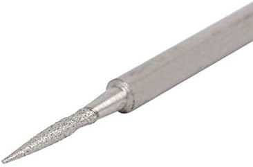 Aexit 2.35 mm Shank Power grinder dijelovi & amp; dodatna oprema 1mm vrh prečnika konusne glave brusilica dijamantna montirana brusilica Rezervni dijelovi tačka 10kom