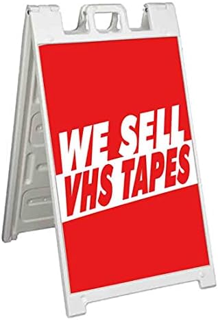 Prodajemo VHS kasete Standardni A-okvirni znak, uključuje naljepnicu koji se primjenjuje na postolje