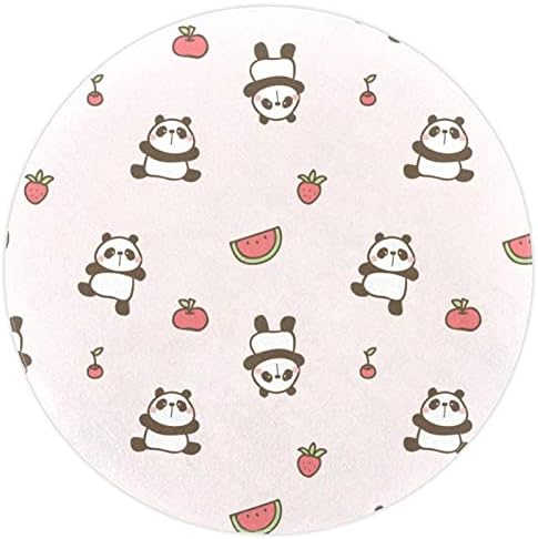 Llnsupply okrugla djeca igraju tepih vodenemelon panda trešnja ružičasta jastučića od meko sklopivog