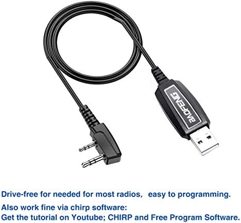 Abbree Baofeng Tri-Band Radio PL2303 USB programski kabel prilagođen za Baofeng UV-5R III